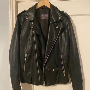 Men’s Zara Leather Biker Jacket sz M